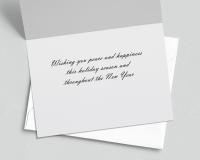 An image of the interior message of fine art photography common loon Christmas cards at covecreekphotography.com.