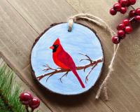 Handmade Northern Cardinal Christmas Ornament