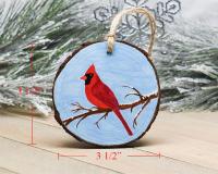 Handmade Northern Cardinal Christmas Ornament
