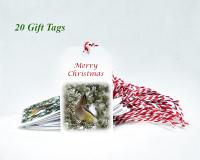 Twenty Christmas gift tags featuring bird photography available at Cove Creek Photography.