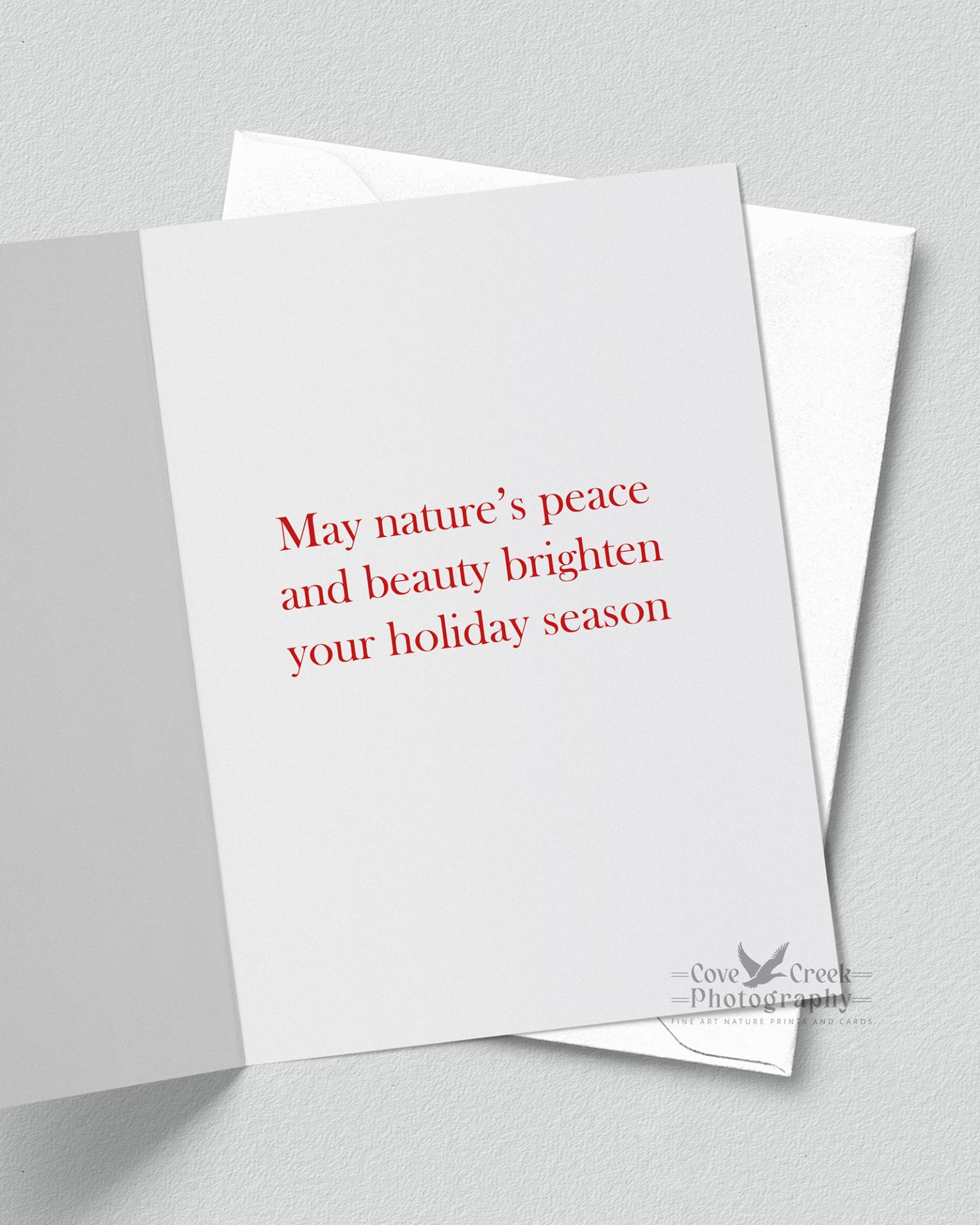 Custom Greeting Nature Theme Holiday Cards for Bird Lovers