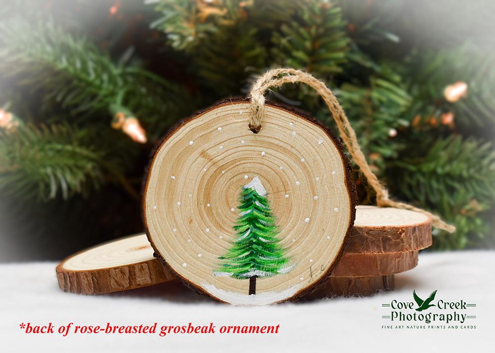 Handmade Migratory Bird Ornament - Rose-Breasted Grosbeak
