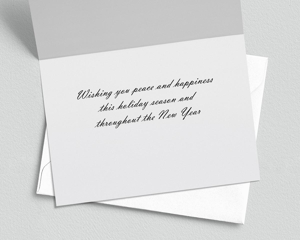 An image of the interior message of fine art photography common loon Christmas cards at covecreekphotography.com.
