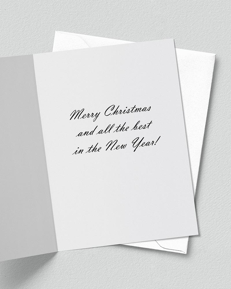 Interior verse for a nature photography Christmas card created by Cove Creek Photography.
