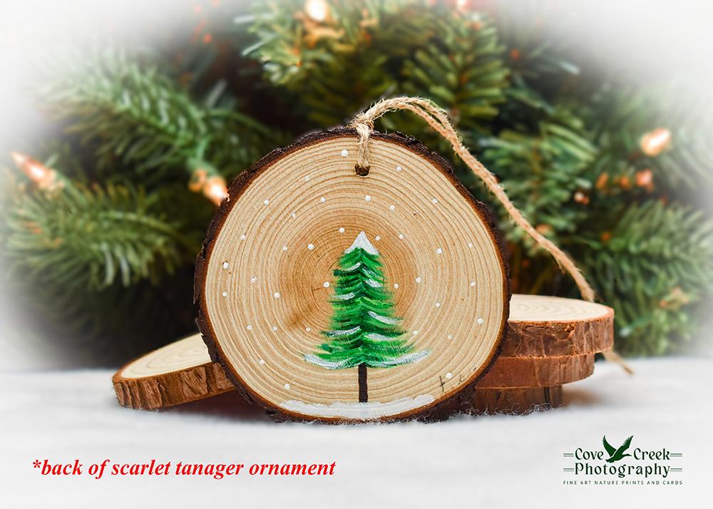 Handmade Christmas Ornament - Scarlet Tanager